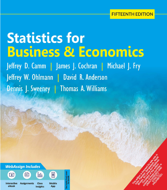 STATISTICS FOR BUSINESS AND ECONOMICS
